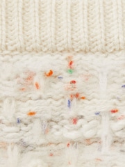 Reiss Felicity Tweed-Effect Knitted Mini Skirt with Merino - Image 4 of 4