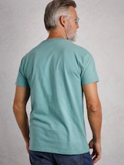 Weird Fish Skyblue Fished Branded 100% Cotton T-Shirt - Image 2 of 6