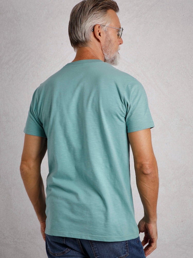 Weird Fish Skyblue Fished Branded 100% Cotton T-Shirt - Image 2 of 6