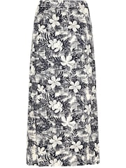 Weird Fish – Eco – Viskose-Midirock mit Print, Schwarz/Weiß - Bild 6 von 6