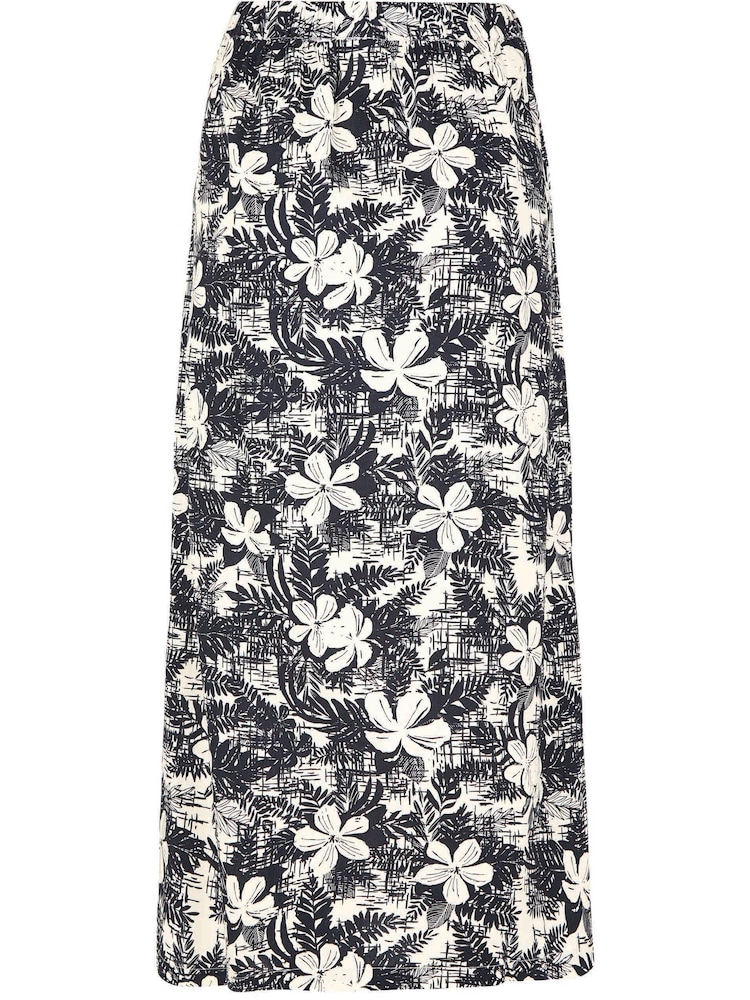 Weird Fish – Eco – Viskose-Midirock mit Print, Schwarz/Weiß - Bild 6 von 6