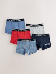 Rot - Baker by Ted Baker Boys Boxers 5 Pack - Bild 1 von 9