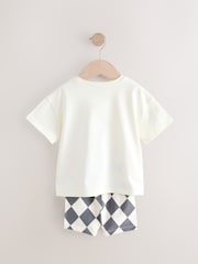 Cream Pretty Circus Short Sleeve T-Shirt and Cycle Shorts Set (3mths-7yrs) - Image 6 of 9