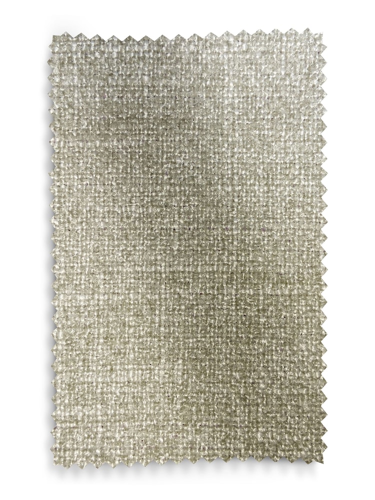 Brushed Weave Light Olive Green Rose Wood Upholstered Bed Frame - Image 7 of 7