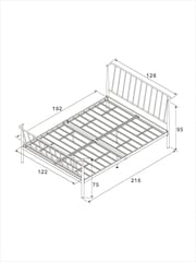 Black Irvine Metal With Footend Bed Frame - Image 5 of 5