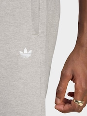 adidas Originals Grey Trefoil Essentials Fleece Shorts - Image 3 of 6