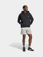 adidas Originals Grey Trefoil Essentials Fleece Shorts - Image 4 of 6