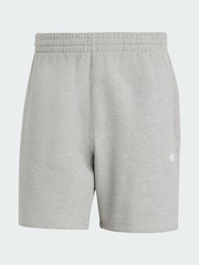 adidas Originals Grey Trefoil Essentials Fleece Shorts - Image 6 of 6