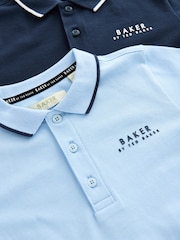 Baker by Ted Baker modra/Navy polo majice 2 paket - Slika 5 iz 6