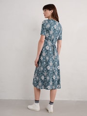 Seasalt Cornwall Blue Carwynnen Midi Dress - Image 2 of 5