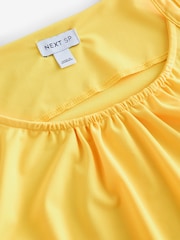 Yellow Solid Jersey Dress - Image 3 of 3