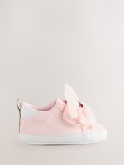 وردي - حذاء رياضي أبيض ووردي بأربة أورجانزا للبنات البيبي من Baker By Ted Baker - صورة 2 من 5