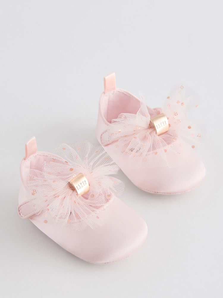 Pink/Pink - Baker by Ted Baker – Babyschuhe für Mädchen mit Zierschleife - Bild 1 von 6 Pink/Pink - Baker by Ted Baker – Babyschuhe für Mädchen mit Zierschleife - Bild 1 von 6
