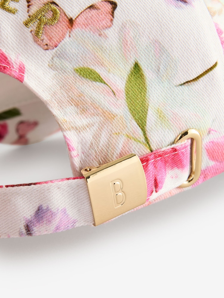 Белый - Бейсболка из твила для девочек Baker by Ted Baker - Изображение 6 из 6