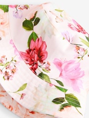 Baker by Ted Baker Girls Floral Pink Bucket Hat - Image 6 of 6