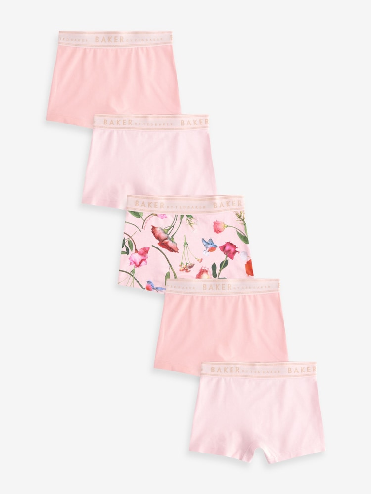 Pink - Baker by Ted Baker Boxer 5 Pack - Bild 1 von 9 Pink - Baker by Ted Baker Boxer 5 Pack - Bild 1 von 9