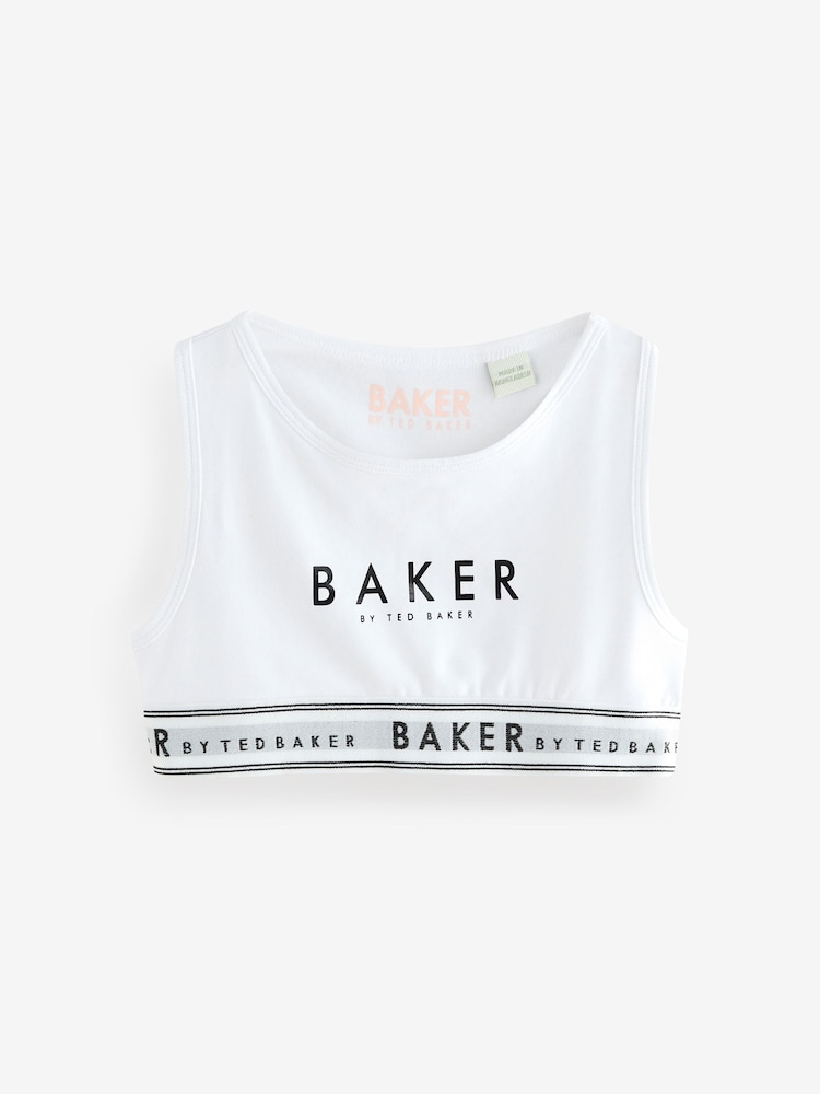 Blanc - Baker by Ted Baker Crop Tops 3 Pack - Image 3 of 9