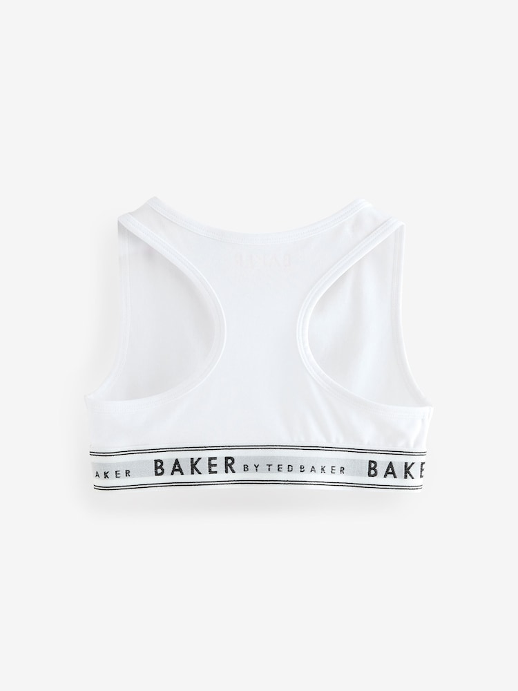 Blanc - Baker by Ted Baker Crop Tops 3 Pack - Image 5 of 9