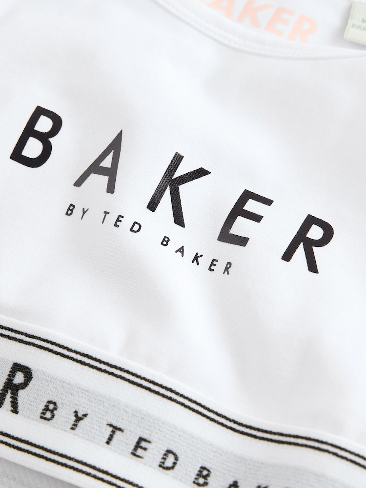 Blanc - Baker by Ted Baker Crop Tops 3 Pack - Image 8 of 9