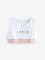 Rose/Noir/Blanc - Baker by Ted Baker Crop Tops 3 Pack - Image 2 de 9