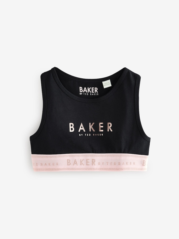 Rose/Noir/Blanc - Baker by Ted Baker Crop Tops 3 Pack - Image 3 of 9