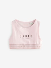 Rose/Noir/Blanc - Baker by Ted Baker Crop Tops 3 Pack - Image 4 de 9