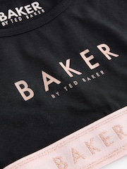 Rose/Noir/Blanc - Baker by Ted Baker Crop Tops 3 Pack - Image 7 de 9