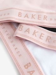 Rose/Noir/Blanc - Baker by Ted Baker Crop Tops 3 Pack - Image 9 de 9