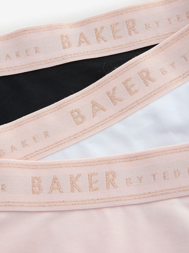 Rose/Noir/Blanc - Lot de 3 slips Baker by Ted Baker - Image 6 of 7