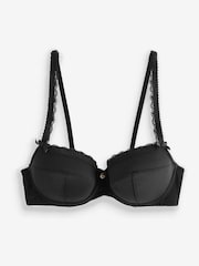 Boux Avenue Petra Microfibre Black Balcony Bra - Image 7 of 7