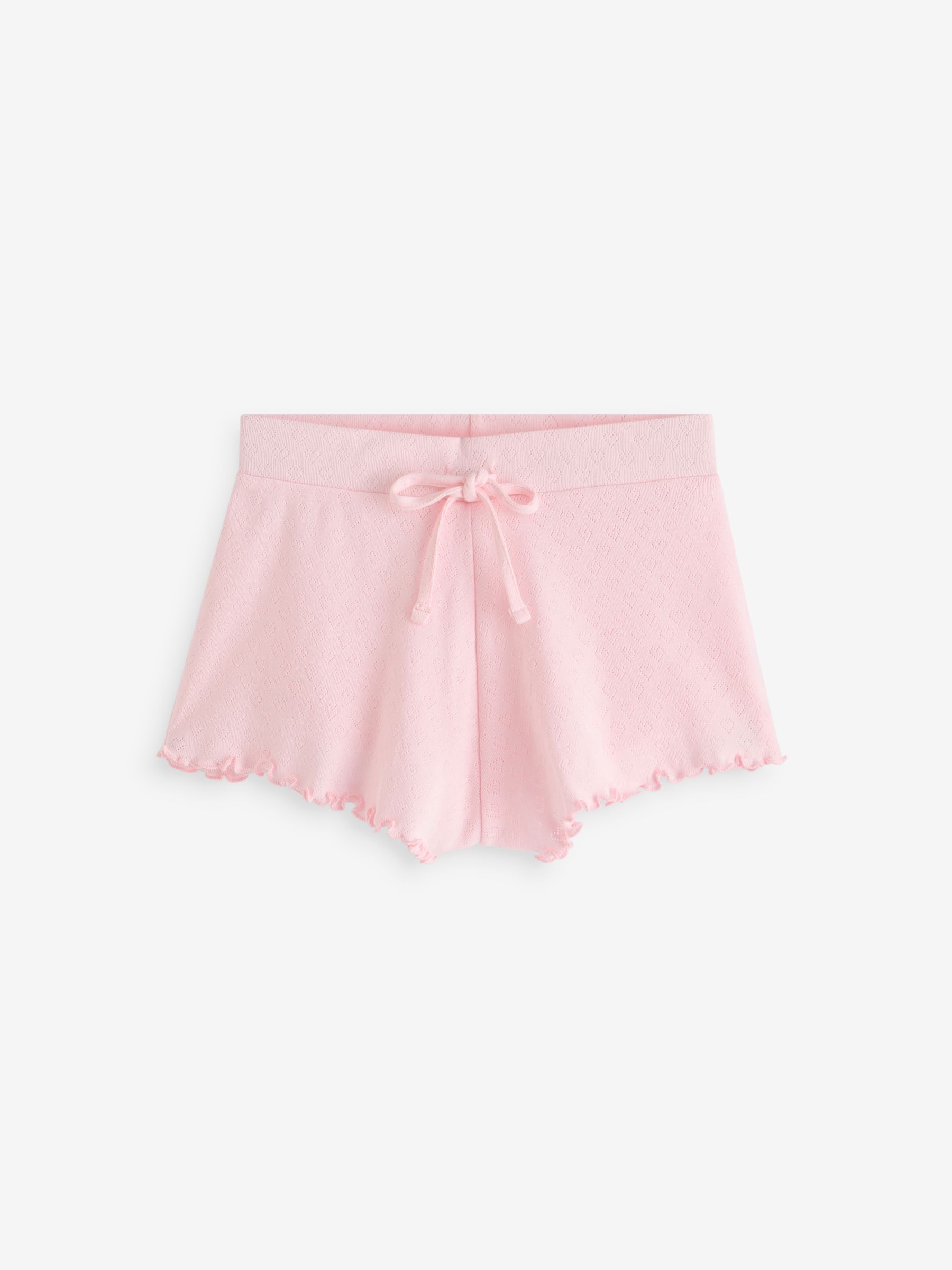 Boux Avenue Pink Frill Pointel 100% Cotton Vest And Shorts Set - Image 8 of 8