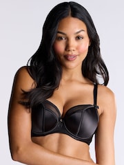 Boux Avenue Satin Petal Padded Plunge Bra - Image 4 of 7