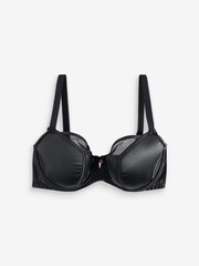 Boux Avenue Satin Petal Padded Plunge Bra - Image 7 of 7