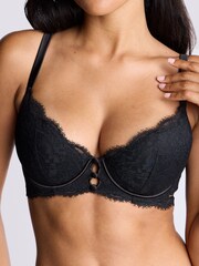 Черные бюстгальтеры-балконет с уплотненными чашечками Boux Avenue Harri - Изображение 5 из 6