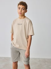 Baker by Ted Baker Oversized 100% Cotton T-Shirt And Shorts Set - Image 1 of 14