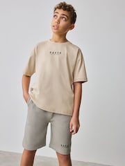 Baker by Ted Baker Oversized 100% Cotton T-Shirt And Shorts Set - Image 4 of 14