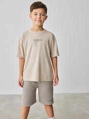 Baker by Ted Baker Oversized 100% Cotton T-Shirt And Shorts Set - Image 5 of 14