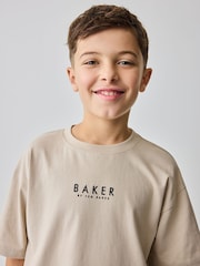 Baker by Ted Baker Oversized 100% Cotton T-Shirt And Shorts Set - Image 7 of 14