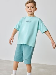 Baker by Ted Baker Oversized 100% Cotton T-Shirt And Shorts Set - Image 2 of 14