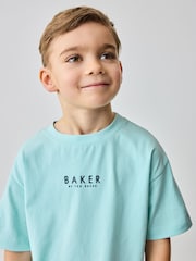Baker by Ted Baker Oversized 100% Cotton T-Shirt And Shorts Set - Image 4 of 14