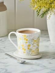 Yellow Floral Mug - Image 1 of 3