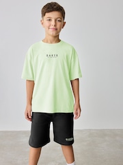 Baker by Ted Baker Oversized 100% Cotton T-Shirt And Shorts Set - Image 1 of 12