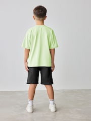 Baker by Ted Baker Oversized 100% Cotton T-Shirt And Shorts Set - Image 3 of 12