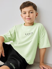 Baker by Ted Baker Oversized 100% Cotton T-Shirt And Shorts Set - Image 4 of 12