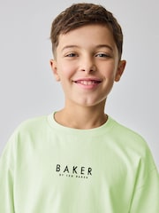 Baker by Ted Baker Oversized 100% Cotton T-Shirt And Shorts Set - Image 5 of 12