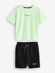 Baker by Ted Baker Oversized 100% Cotton T-Shirt And Shorts Set - Image 7 of 12