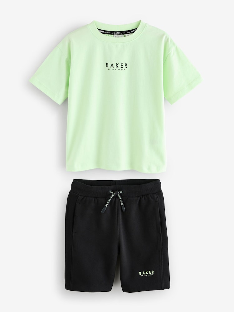 Baker by Ted Baker Oversized 100% Cotton T-Shirt And Shorts Set - Image 7 of 12