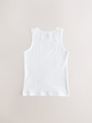 White 5 Pack Lace Trim Vest (1.5-16yrs) - Image 3 of 5
