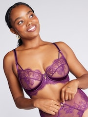 Boux Avenue Пурпурный кружевной бюстгальтер-балконет Tiana - Изображение 1 из 4