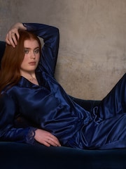 طقم بيجامة ستان طويلة Amelia من Boux Avenue - صورة 2 من 6
